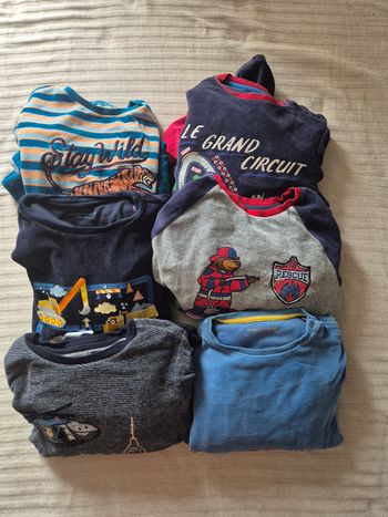 Lot 6 pyjamas sergent major velours 10 ans 