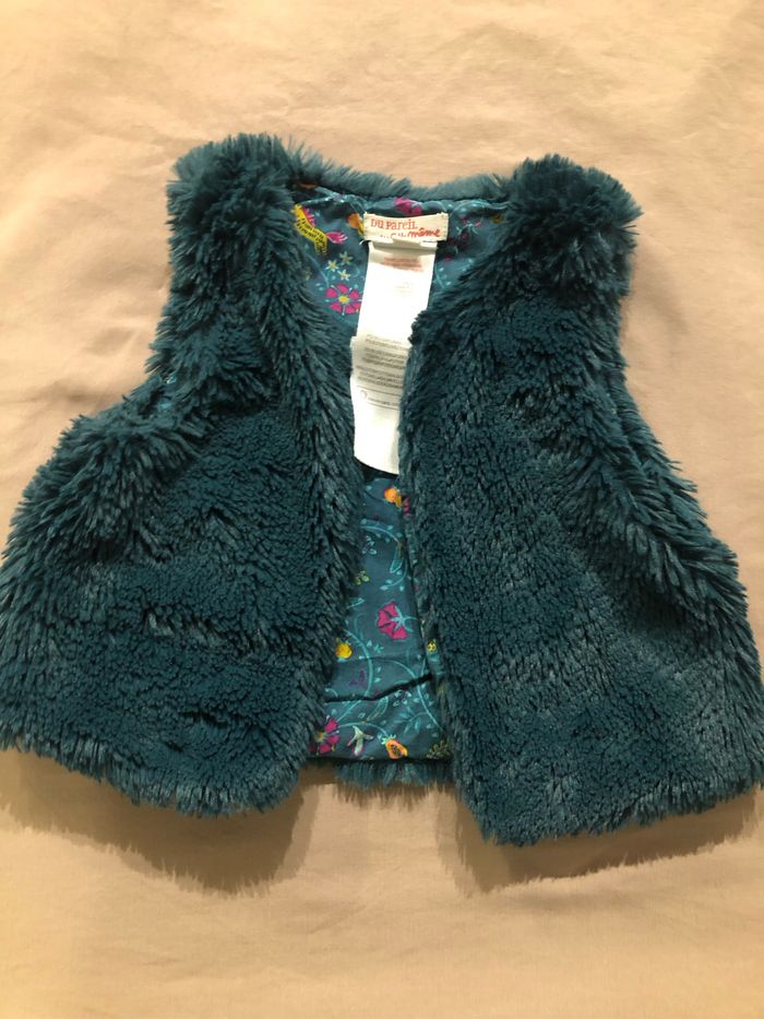 Gilet sans manche vert 18 mois DPAm