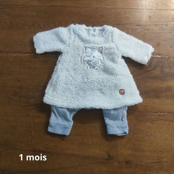 Robe bébé fille chaude 1 mois