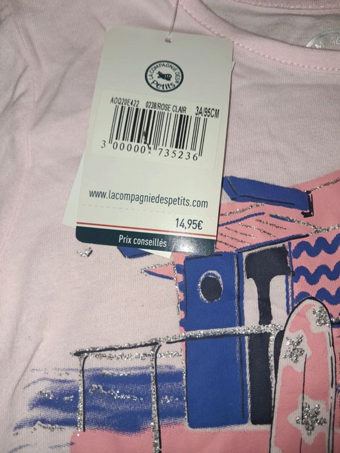 T-shirt la Compagnie des Petits taille 3 ans - photo numéro 3