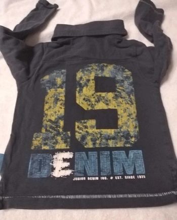 Sweat garçon 3 ans marine denim