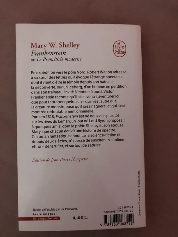 Frankenstein Mary W. Shelley - photo numéro 2