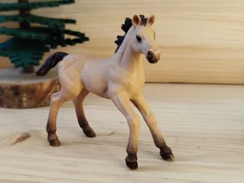 Schleich pouliche beige figurine animal équipé