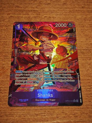 Carte One Piece Ultra rare Shanks 65 Successeurs Op13