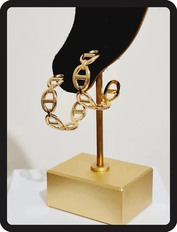 Boucles d'oreilles créoles dorées