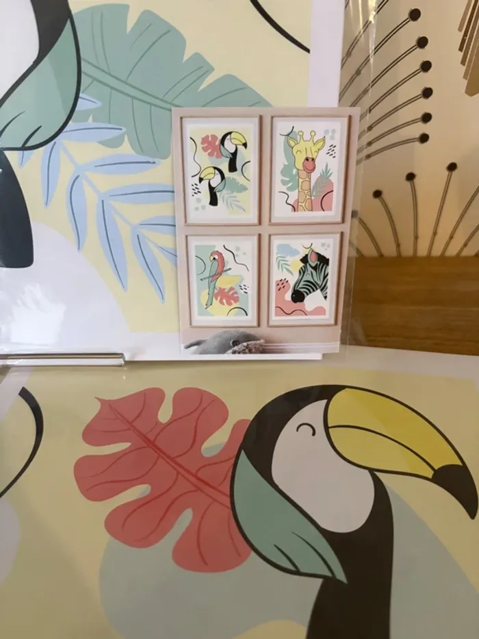 Affiches “Jungle Pop” pour chambre enfant - photo numéro 2
