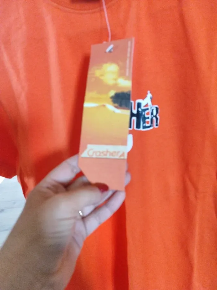 T shirt homme orange XS Crasher Surf - photo numéro 4
