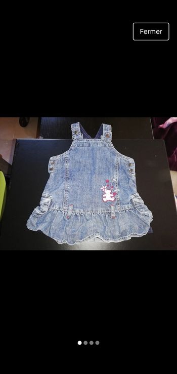 Robe jean bleu 6 mois fille Lulu et Castagnette
