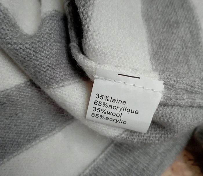 Magnifique pull Kilibbi laine et acrylique avec dentelle au dos - photo numéro 7