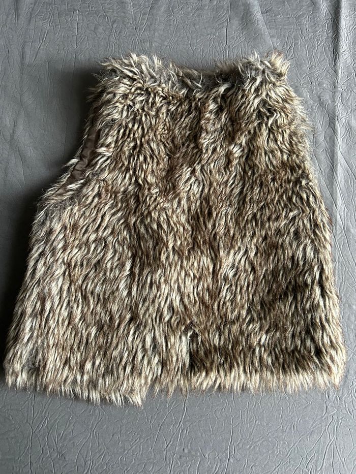 Gilet sans manches en fausse fourrure petite fille - photo numéro 4