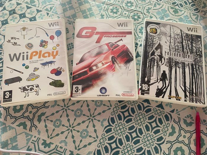 Lot de 3 jeu Wii Nintendo