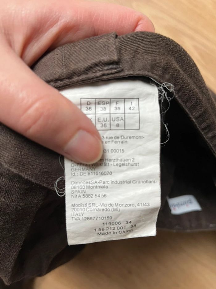 Pantalon marron t38 - photo numéro 7