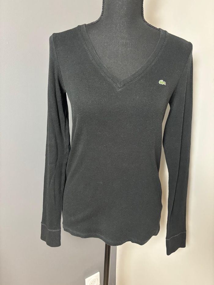 Sweat pull Lacoste femmes noir taille 40 ou L - photo numéro 5