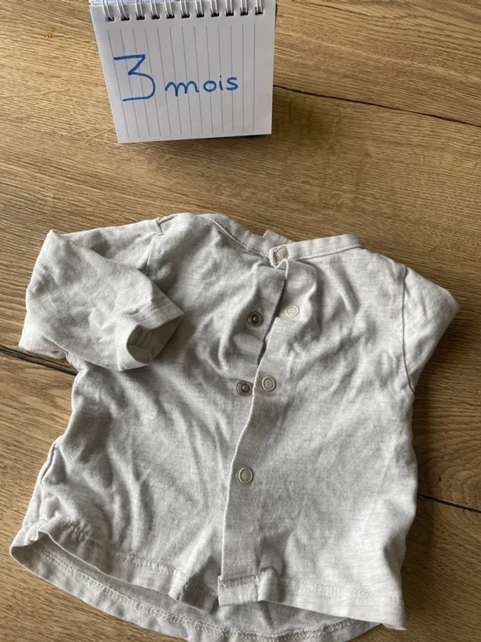 T-shirt 3 mois tape à l’œil - photo numéro 3
