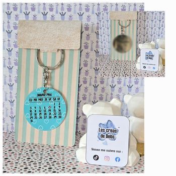 Porte clé métal double face personnalisé