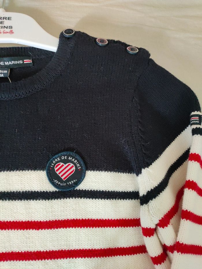 Pull marin enfant EF en H21 Terres des Marins 8 ans - photo numéro 3