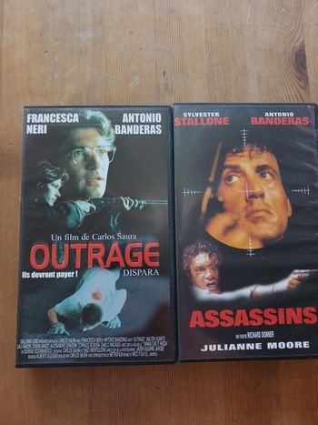 2 VHS avec Antonio Banderas 