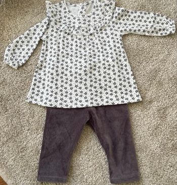 Ensemble pantalon + haut  bébé fille 