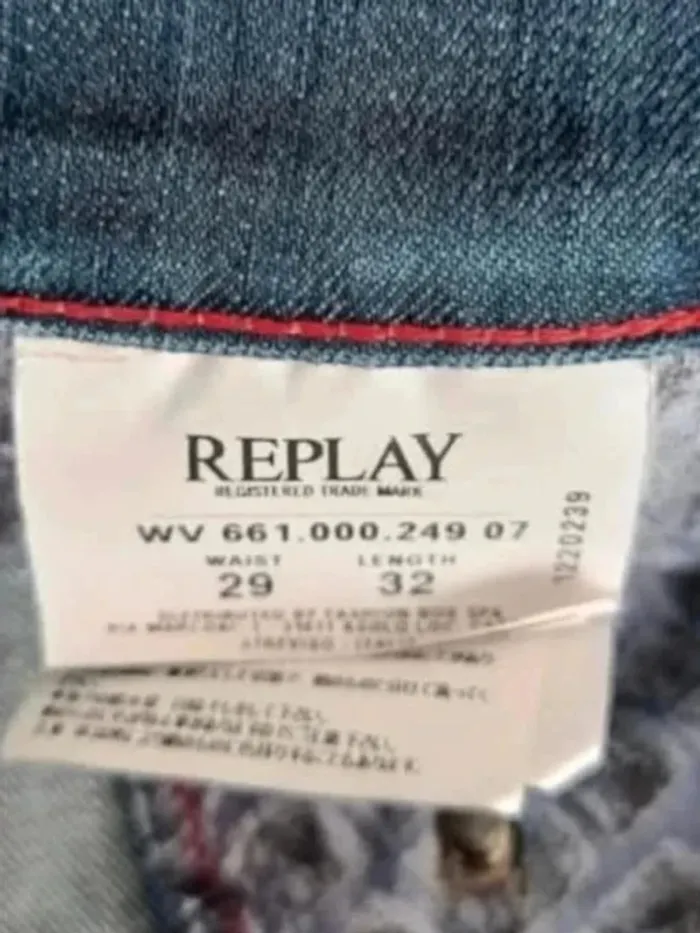 Jean Replay coupe straight ,taille basse , extensible - photo numéro 14