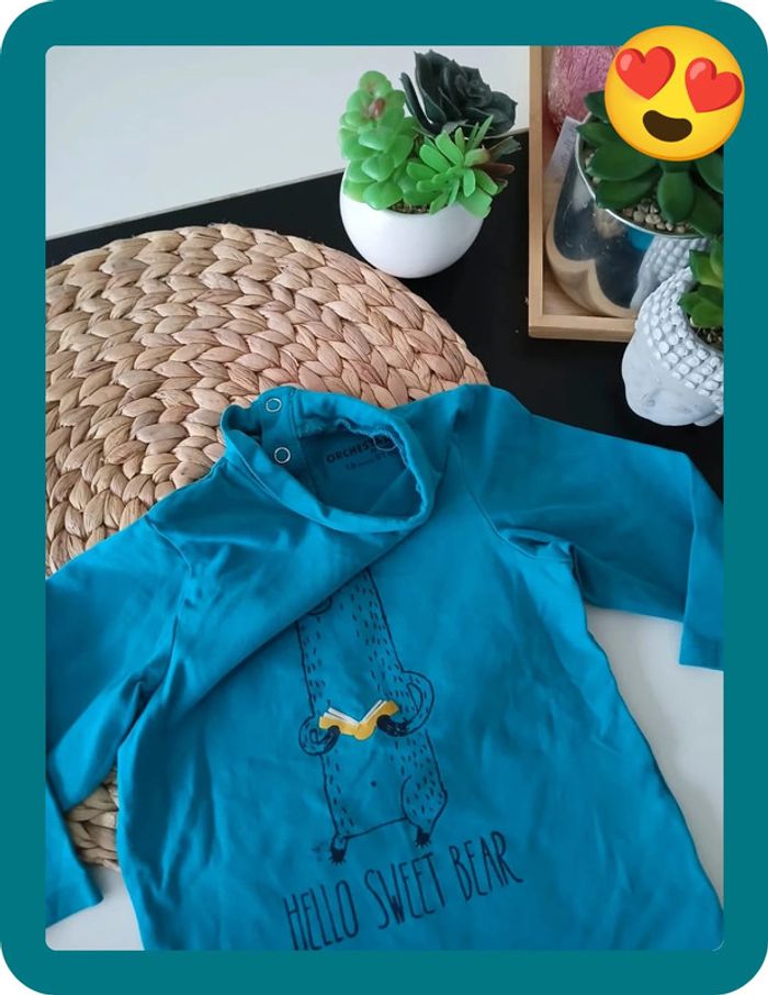 Pull à col roulé garçon Taille 18 mois🌿🦊 - photo numéro 4