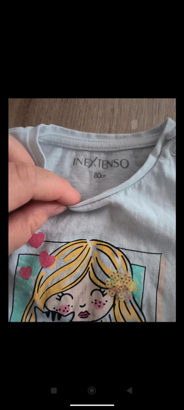 Tshirt manche longue in extenso 12 mois - photo numéro 2