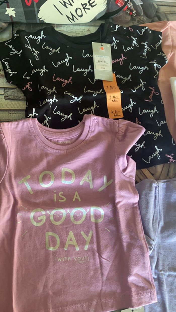 Lot de 5 tee shirt manches courtes Primark - photo numéro 2