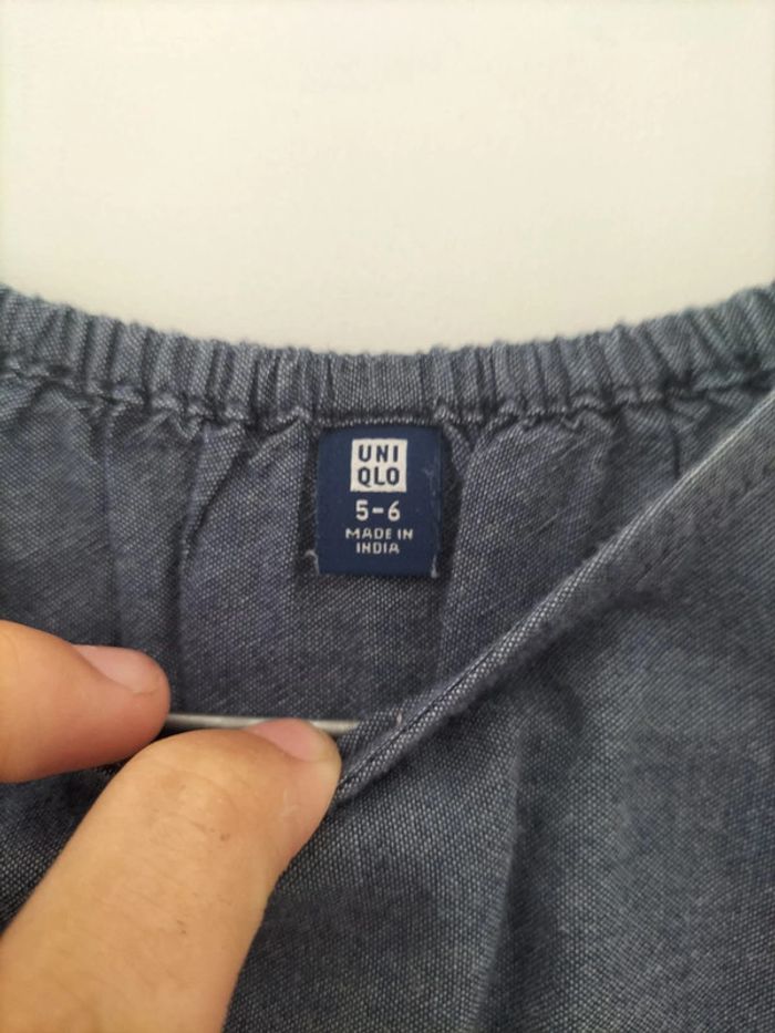 Robe jeans uniqlo 5/6 ans te - photo numéro 2