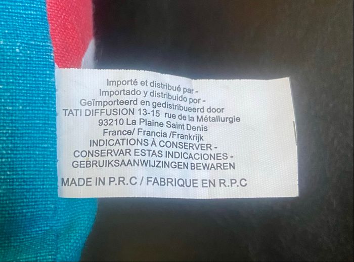 Lot de 3 coussins »Tati »tricolores - photo numéro 6