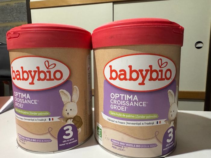 Lot de 5 boites de lait BABYBIO OPTIMA ÂGE 3