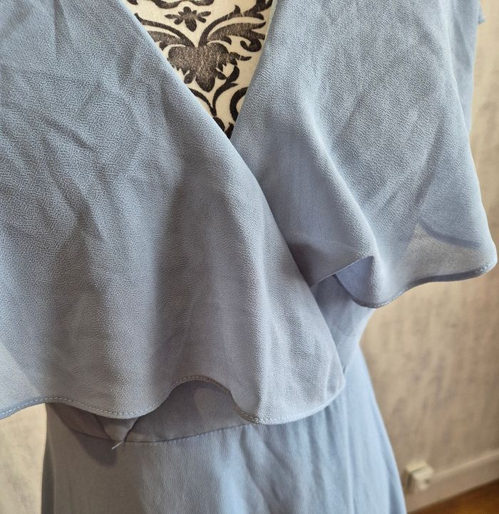 Robe de soirée bleu givre taille 38/M eva & lola - photo numéro 4