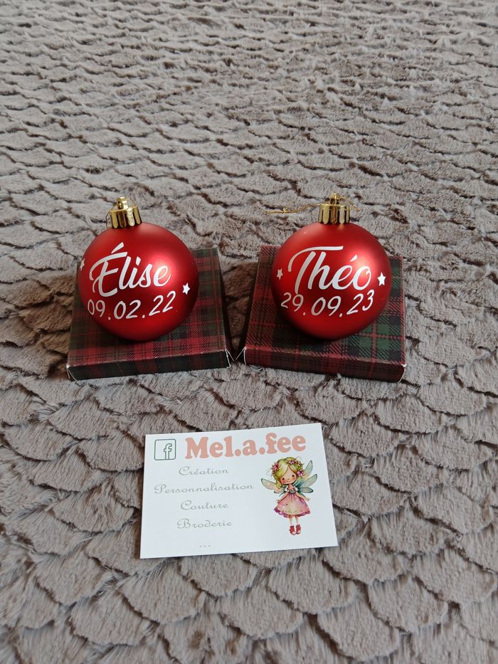 Boule de Noël personnalisée