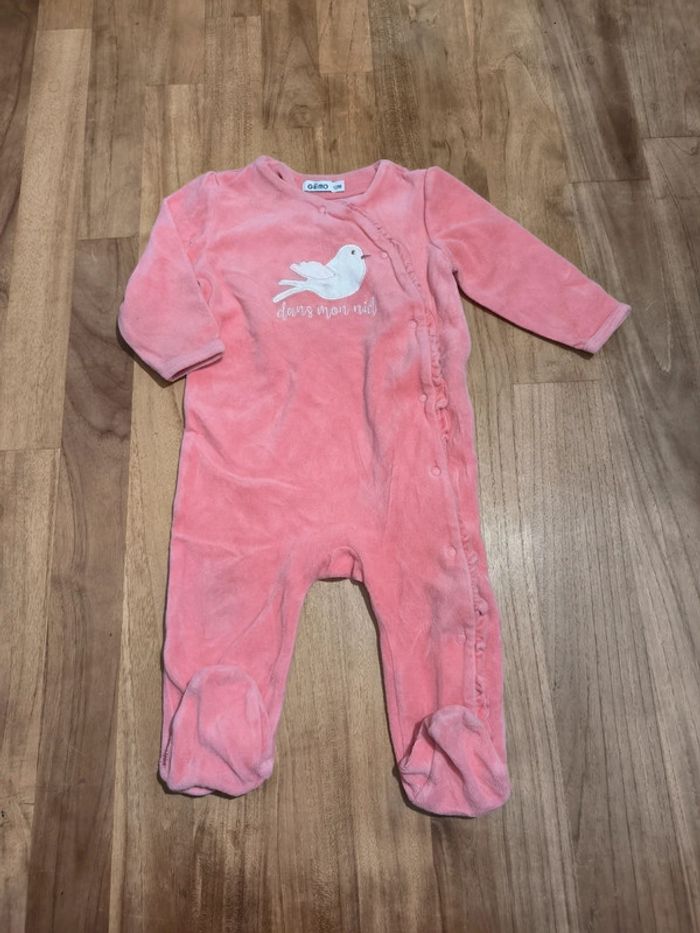 Pyjama rose corail Gémo 12mois