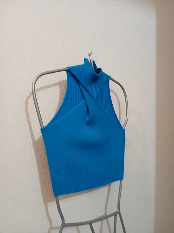 Top court original  bleu " shein" taille m - photo numéro 2