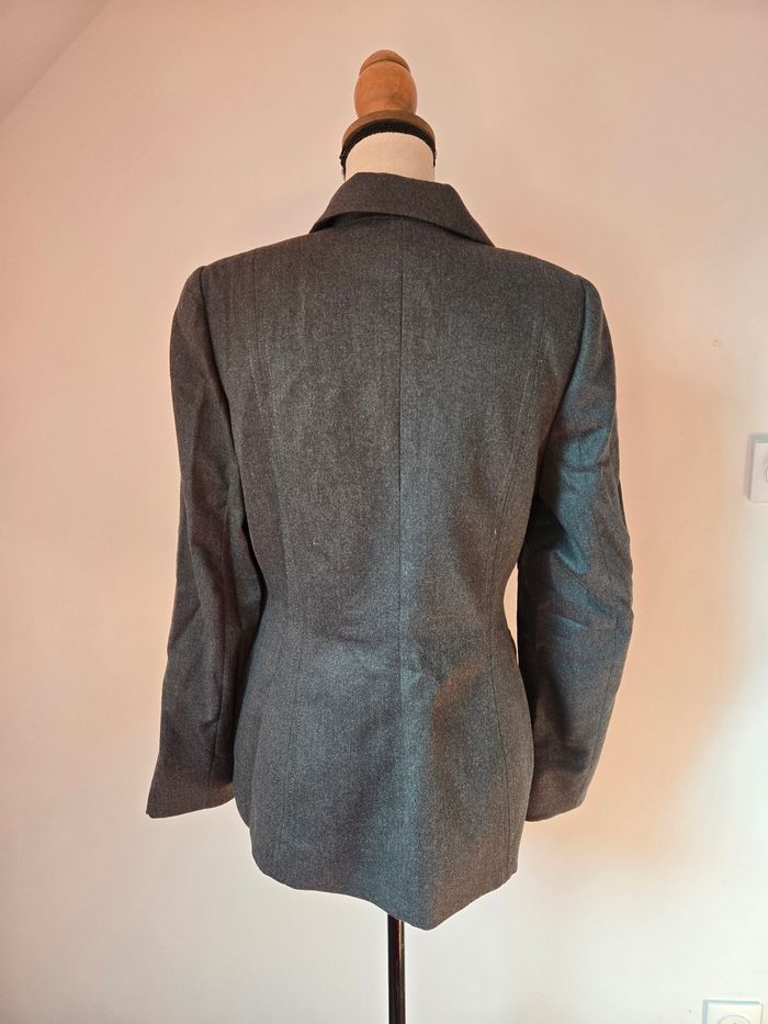 Blazer vintage Platine Paris – Modèle Équinoxe en flanelle, pièce rare - photo numéro 4