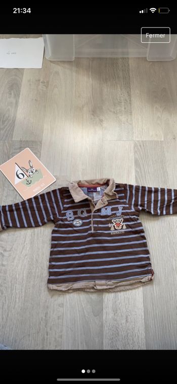 Polo manche longue 6 mois