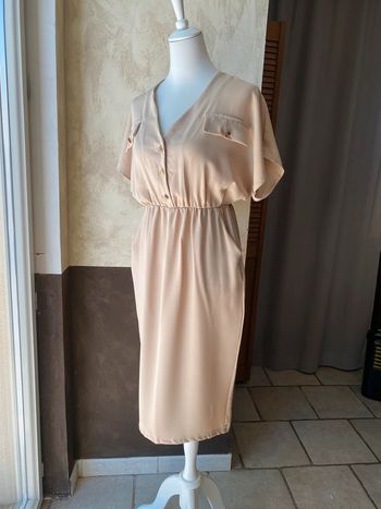 Robe beige Ineo couture M