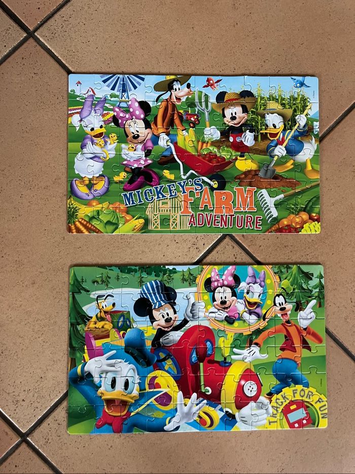 Lot de deux, puzzles, 60 pièces Mickey - photo numéro 2