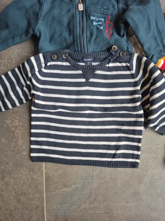 Lot de pulls et vestes 6 mois bébé garçon - photo numéro 4