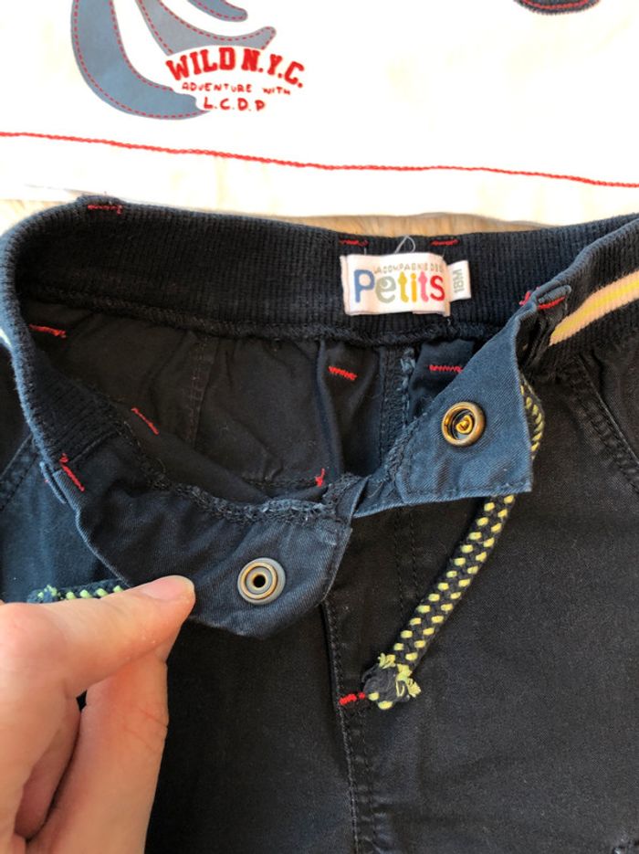 Tenue Lcdp Zèbre pantalon toile Garçon 18m - photo numéro 3