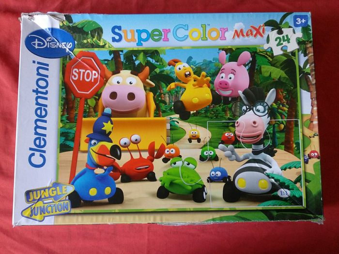 Puzzle Super Color Maxi Jungle Junction 24 pièces