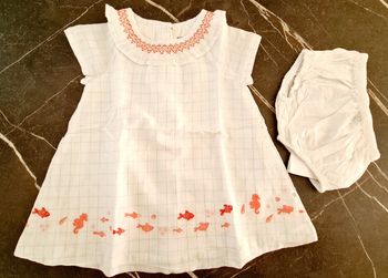 Robe et culotte sergent major 6 mois neuve