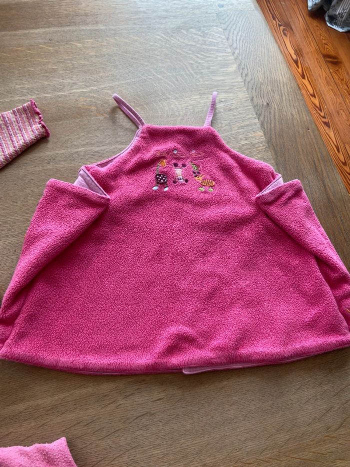 Ensemble robe, haut et collants Catimini taille 18 mois - photo numéro 2