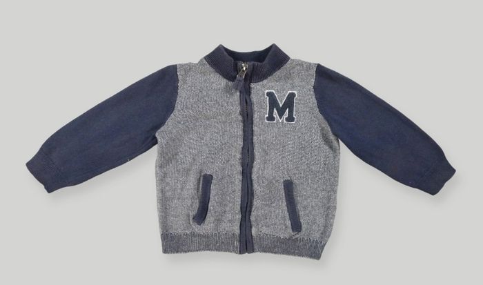 Gilet cardigan tricot fin bleu blanc M Mickey Orchestra 24 mois 86 cm garçon - photo numéro 2