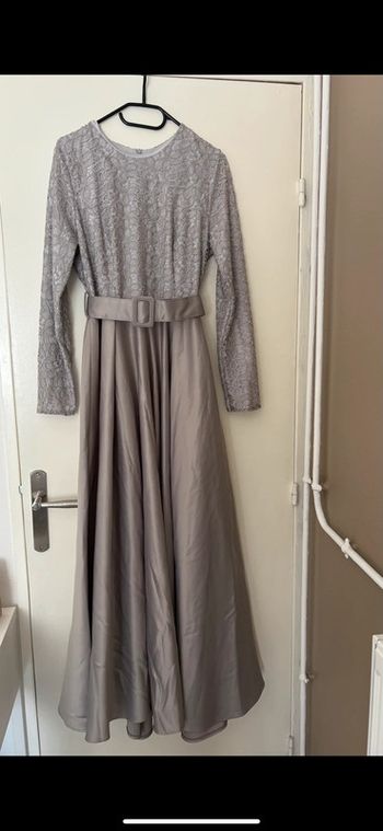 Robe de soirée grise taille unique femme