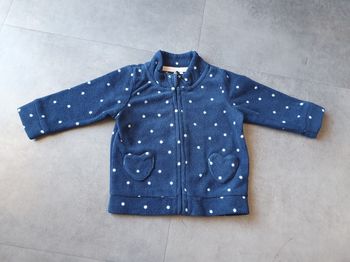 Veste polaire bleu marine 6 mois Tex