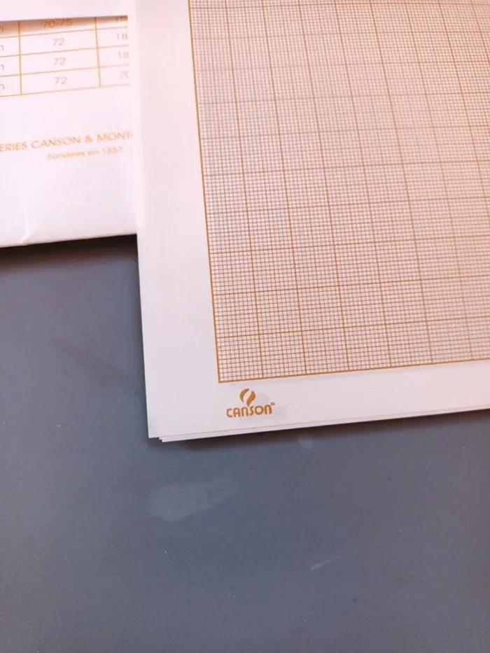 Lot de 16 Feuilles de papier millimétré Canson - photo numéro 3
