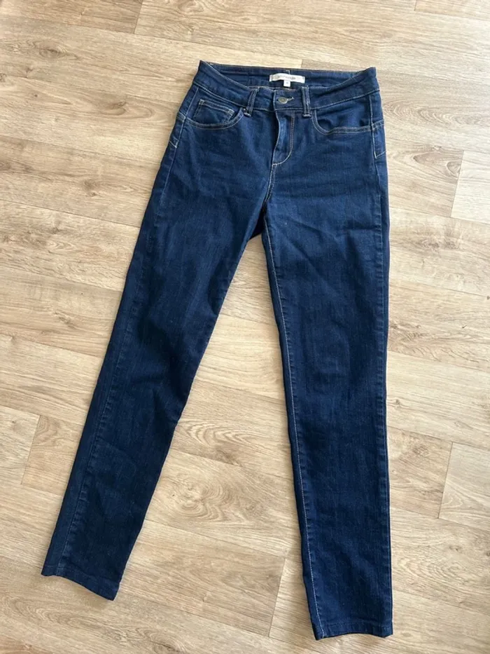 La fée Maraboutée, Jean Slim, taille haute, bleu brute, femme, taille 36
