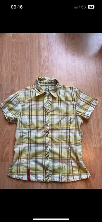 Chemise technique femme Mac Kinley/ XS /Jaune à carreaux /Excellent état