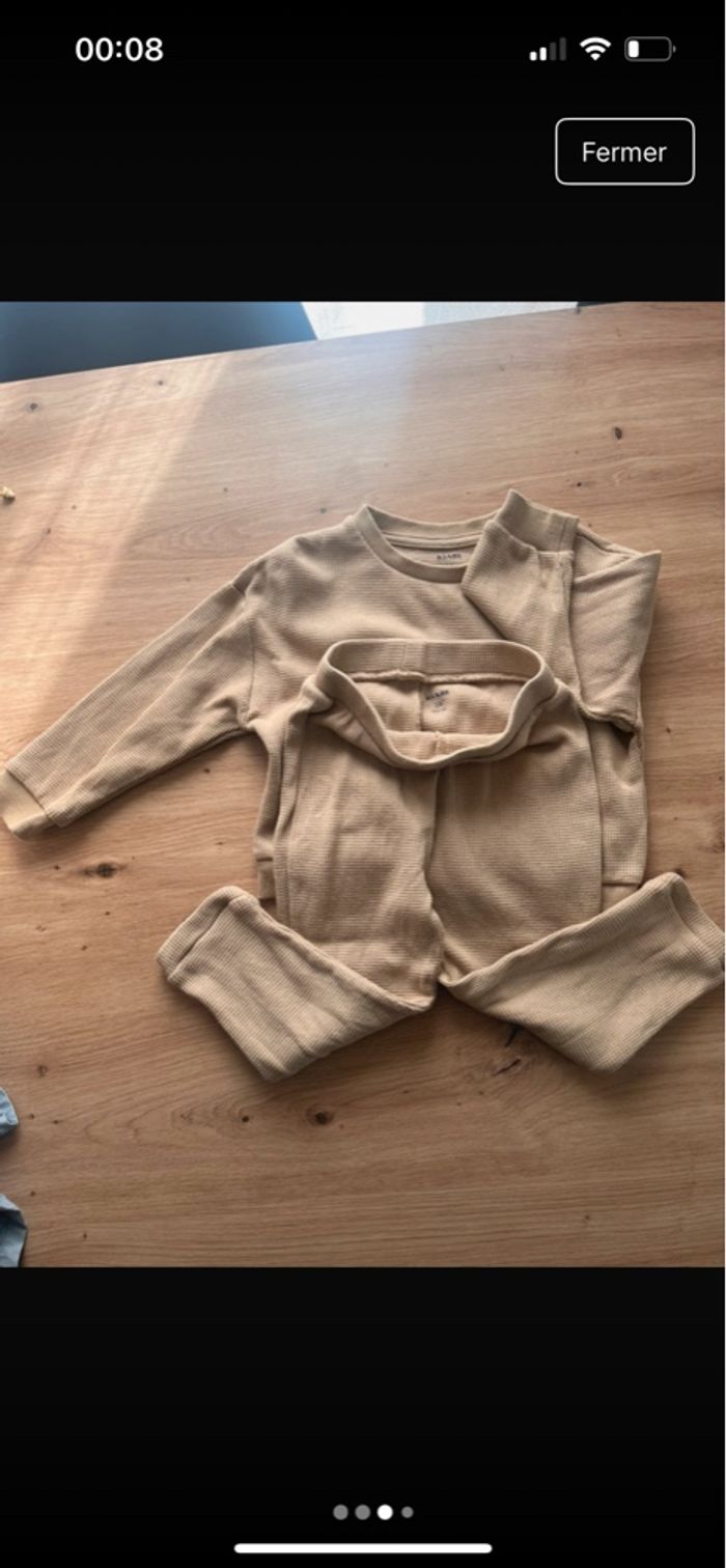 Ensemble de jogging Kiabi beige -2A - photo numéro 2