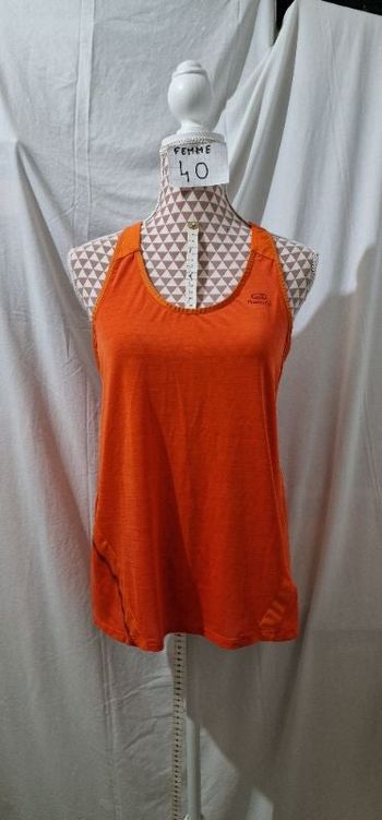 Débardeur, sport, orange,avec bandes réfléchissantes, en très très bon état